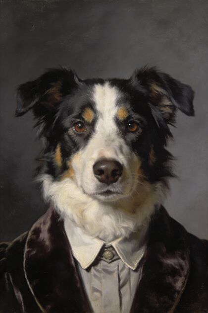Border Collie Portraits portrait example 2