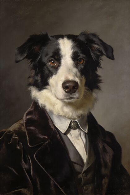 Border Collie Portraits portrait example 3