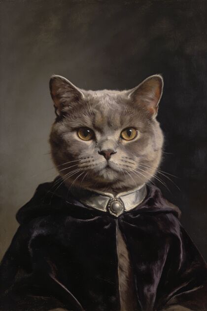 British Shorthair Portraits portrait example 3