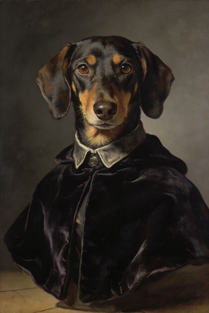 Dachshund Portraits portrait example 1