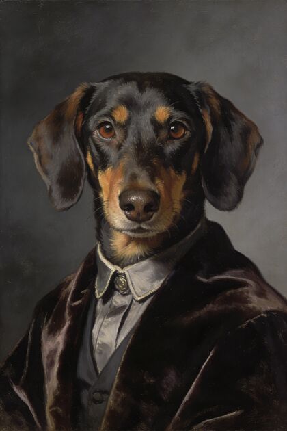 Dachshund Portraits portrait example 2