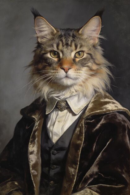 Maine Coon Portraits portrait example 2