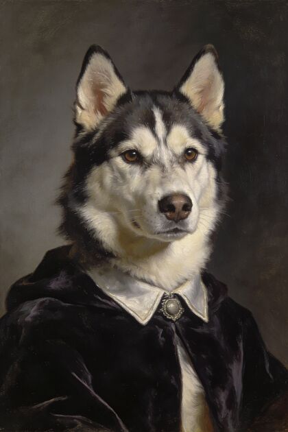 Siberian Husky Portraits portrait example 1