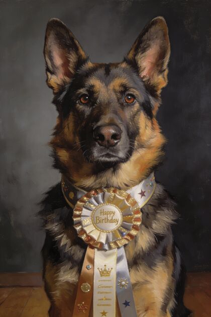 Pet Birthday Portrait portrait example 3