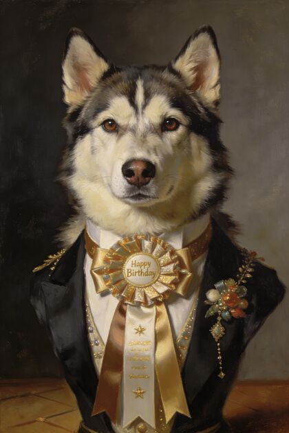 Pet Birthday Portrait portrait example 4