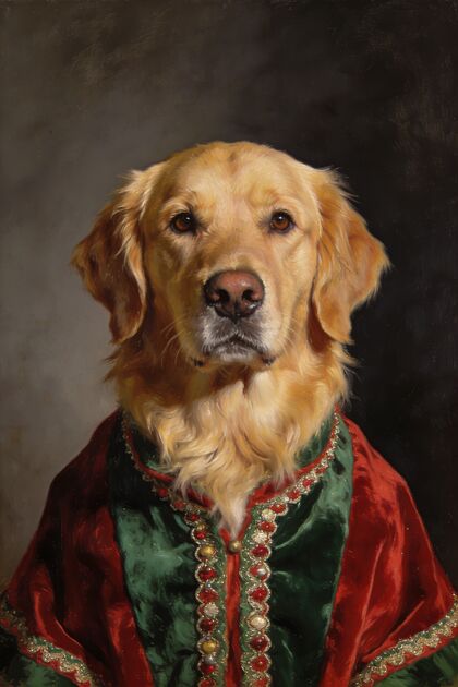 Christmas Pet Portrait portrait example 4