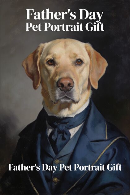 Father's Day Pet Portrait Gift portrait example 2