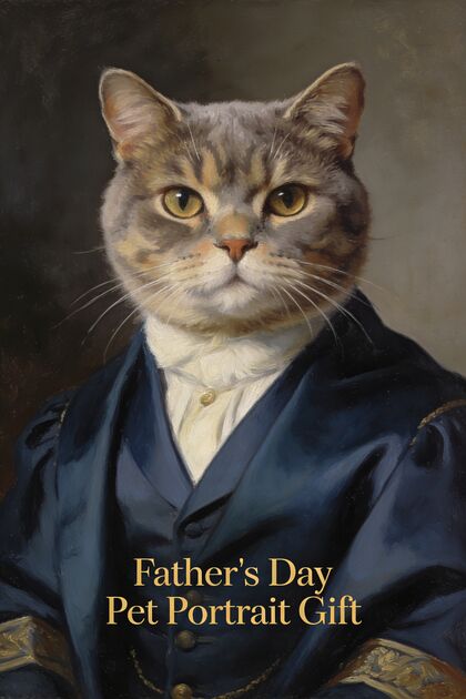 Father's Day Pet Portrait Gift portrait example 4