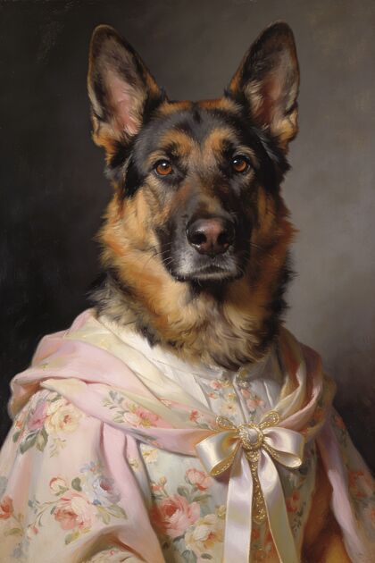 Mother's Day Pet Portrait Gift portrait example 1