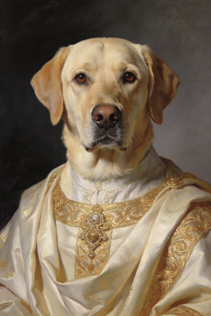 Wedding Gift Pet Portrait portrait example 3