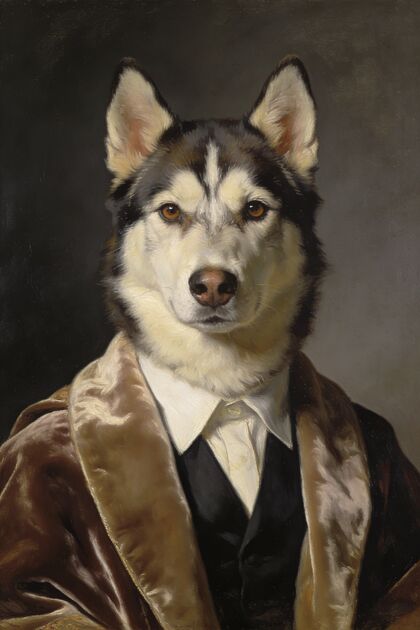 Custom Pet Canvas Print portrait example 4