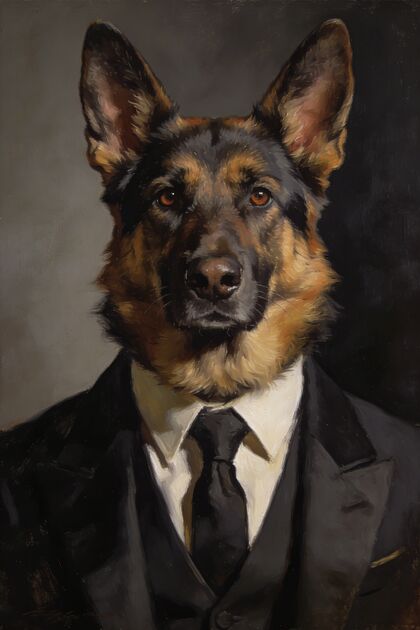 Digital Pet Portrait Download portrait example 4