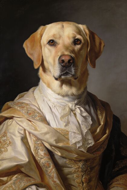 Large Format Pet Wall Art portrait example 1