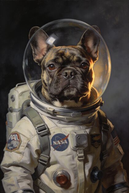 The Astronaut portrait example 1