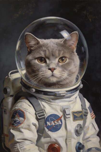 The Astronaut portrait example 4