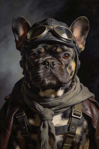 The Aviator portrait example 1