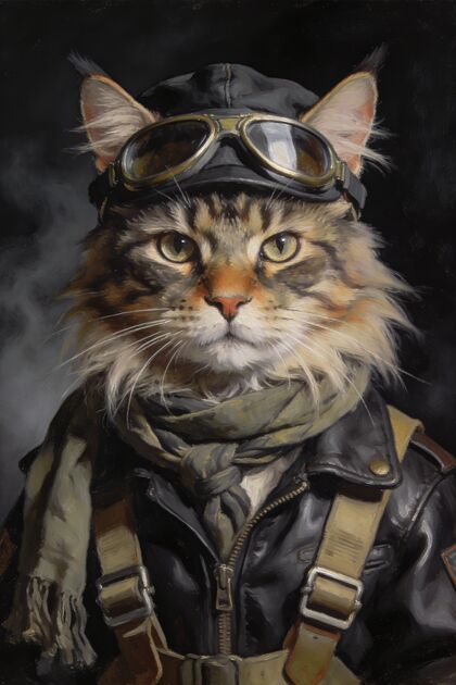 The Aviator portrait example 3