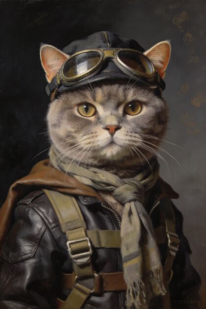 The Aviator portrait example 4