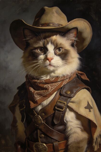 The Cowboy portrait example 1