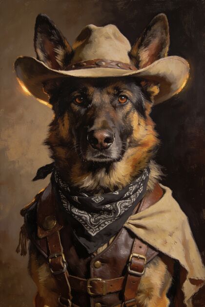 The Cowboy portrait example 2