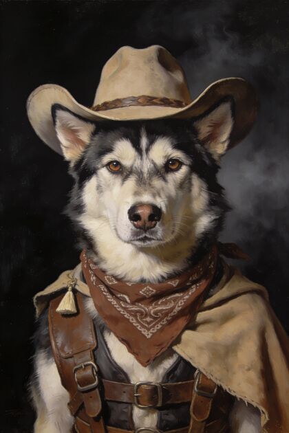 The Cowboy portrait example 3