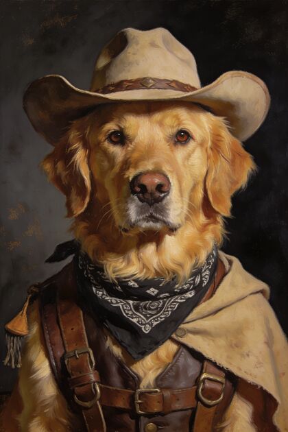 The Cowboy portrait example 4
