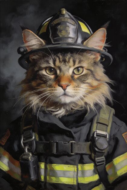The Firefighter portrait example 3