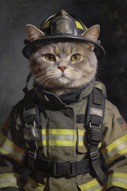 The Firefighter portrait example 4