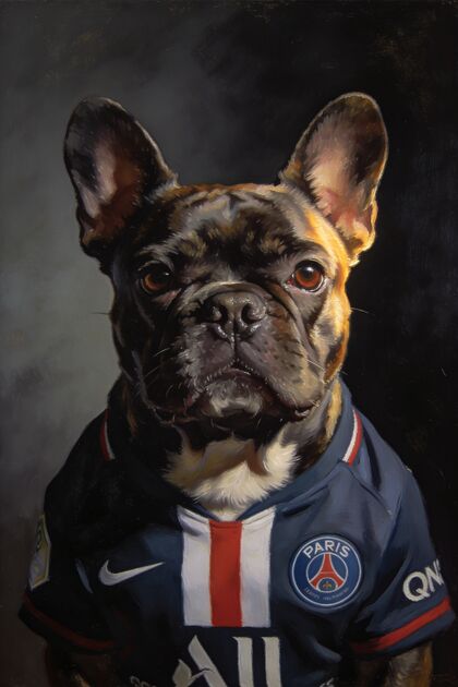 The Footballer portrait example 1