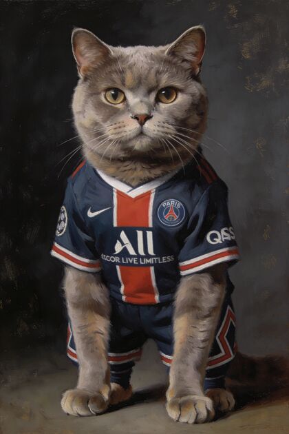 The Footballer portrait example 4