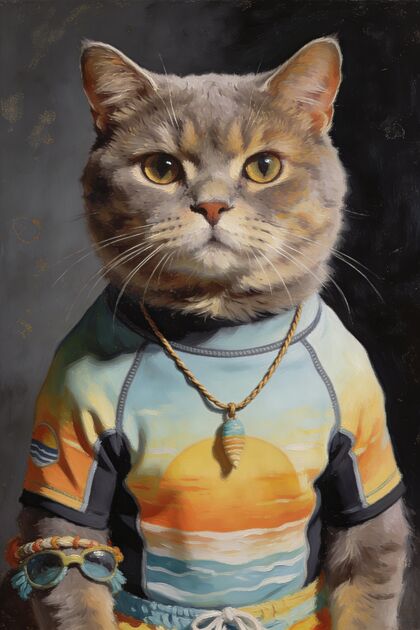 The Surfer portrait example 4