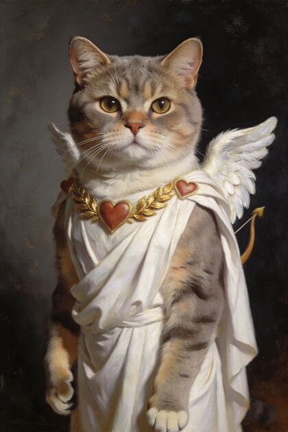 The Valentine Cupid portrait example 4